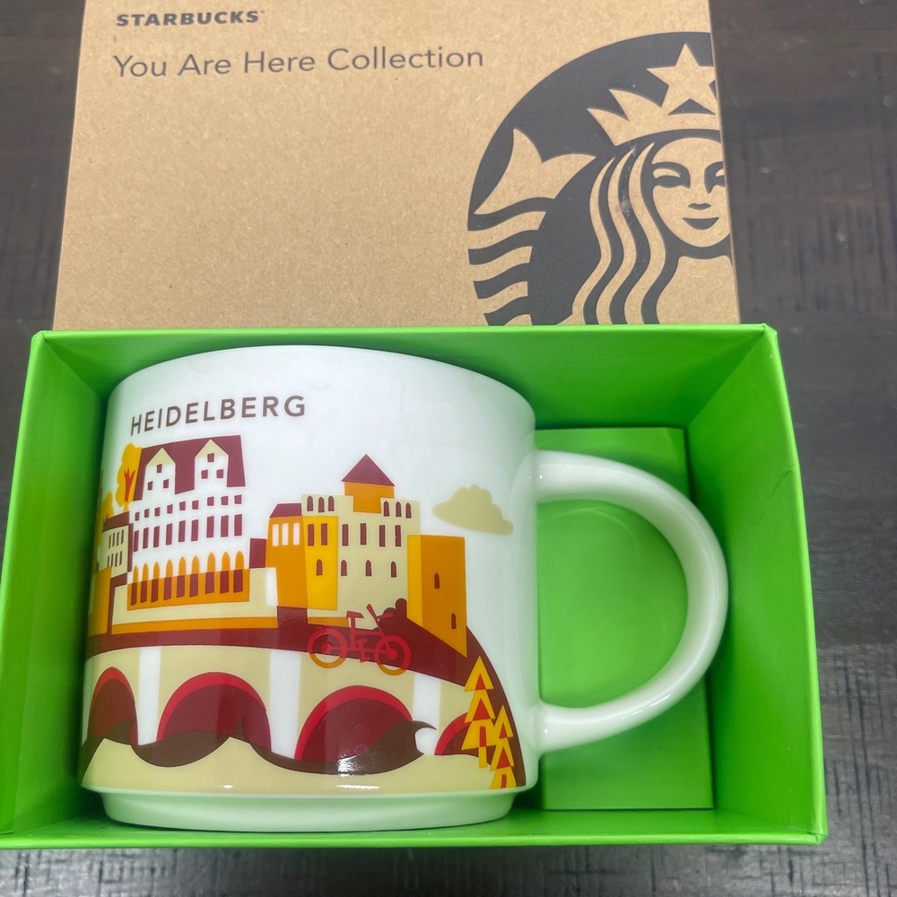 Starbucks You Are Here Collection Heidelberg Germany 14oz Coffee Mug New In Box